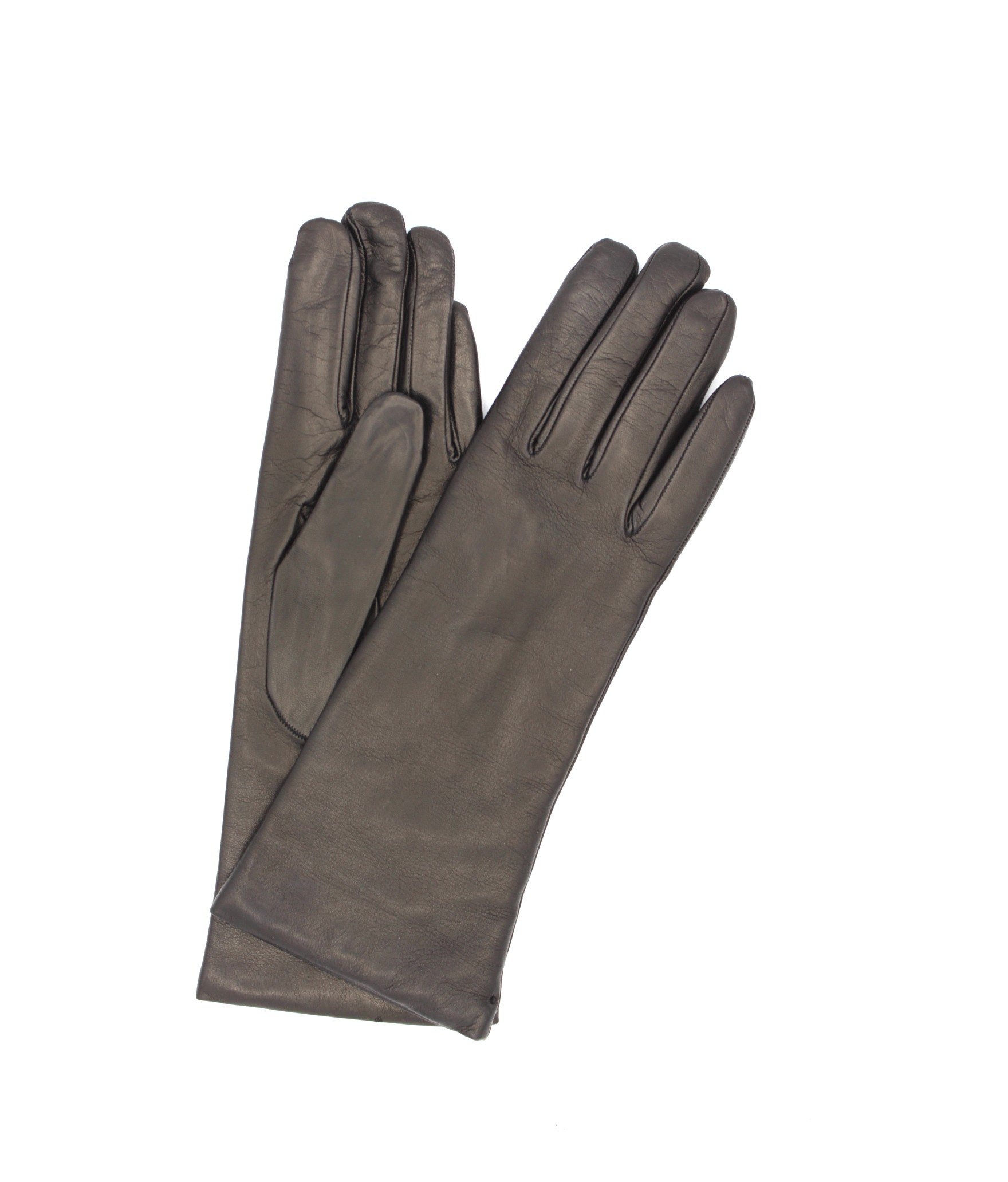 Woman Classic Nappa leather gloves 4bt cashmere lined Black