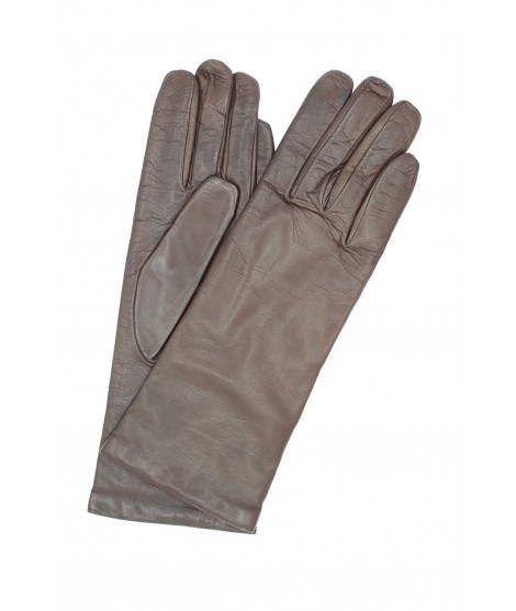 Woman Classic Nappa leather gloves 4bt cashmere lined Mink