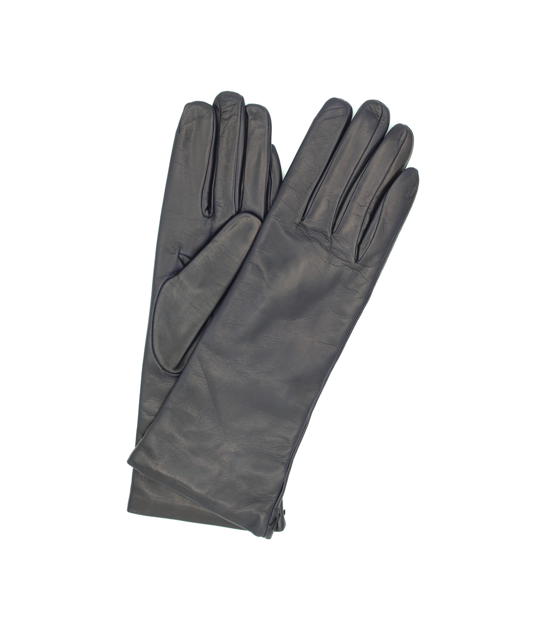 Woman Classic Nappa leather gloves 4bt cashmere lined Navy