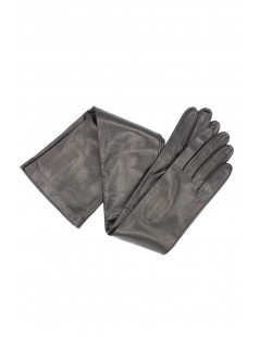 женщина Fashion Nappa leather gloves 16bt silk lined Black