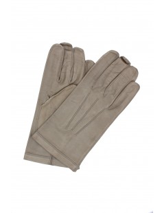 Uomo Classic Nappa leather gloves Silk lined Mud Sermoneta