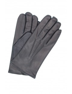 мужчина Classic Nappa leather gloves cashmere lined Navy