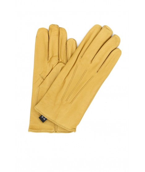 мужчина Classic Nappa leather gloves cashmere lined Cookie
