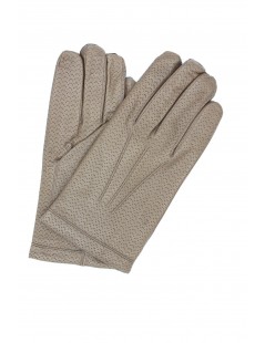 Uomo Easy Going Nappa leather gloves 2bt cashmere lined Mud