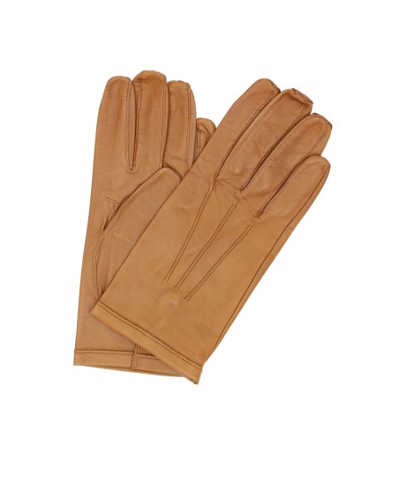 Nappa leather gloves unlined Tan Sermoneta Gloves Leather