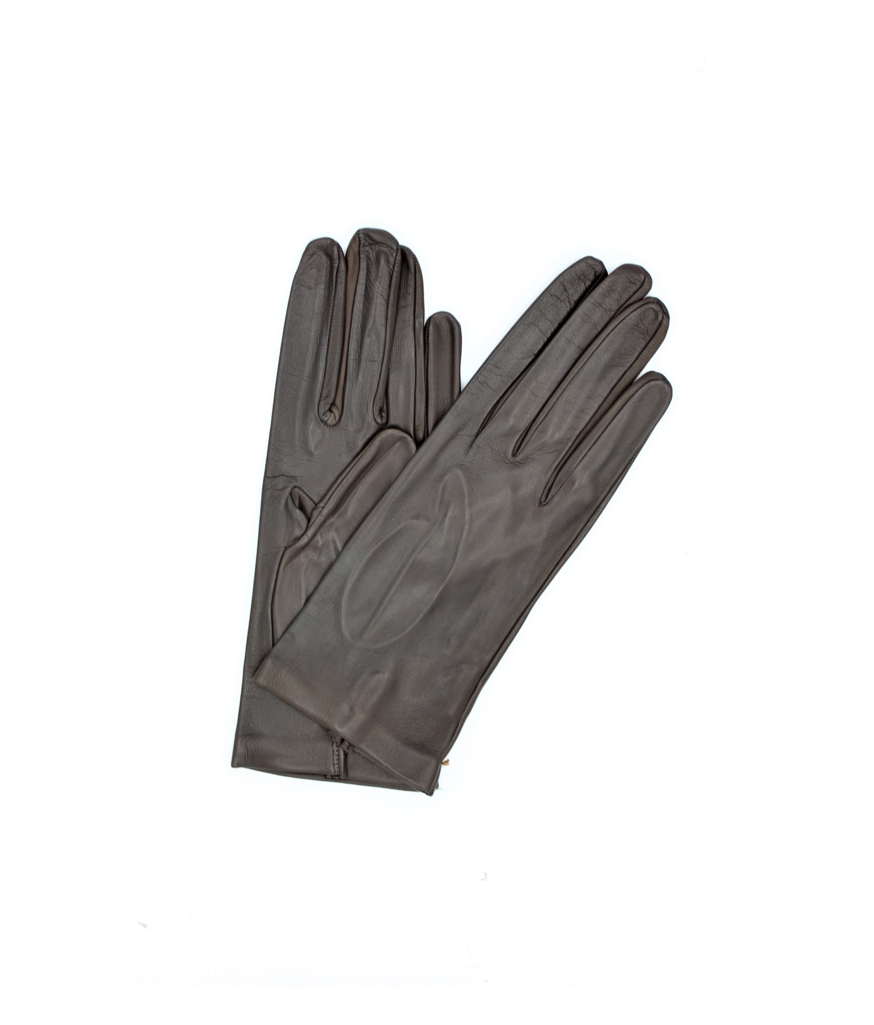 Woman Classic Nappa leather gloves 2bt unlined Dark Brown