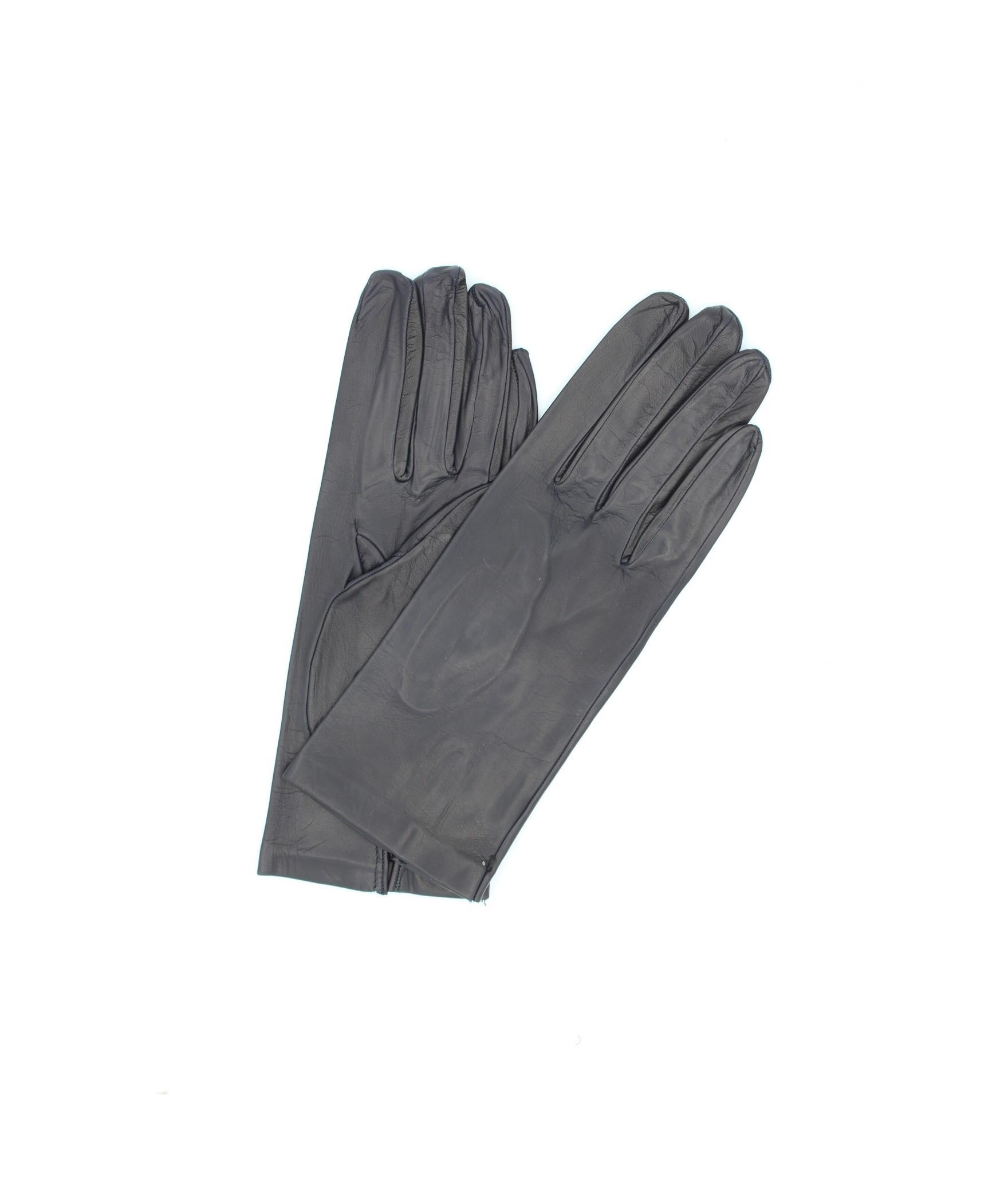 Nappa leder handschuhe 2bt ungefüttert Navy Sermoneta Gloves