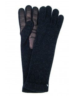 женщина Casual 100%cashmere gloves 4BT with Nappa leather palm