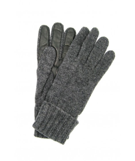 мужчина Casual 100%cashmere gloves 2bt with Nappa leather palm