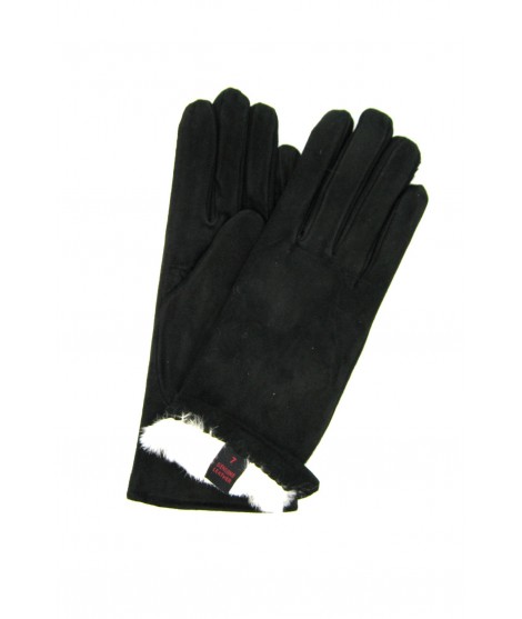 женщина Artik Suede Nappa leather gloves 2bt Rabbit fur lined