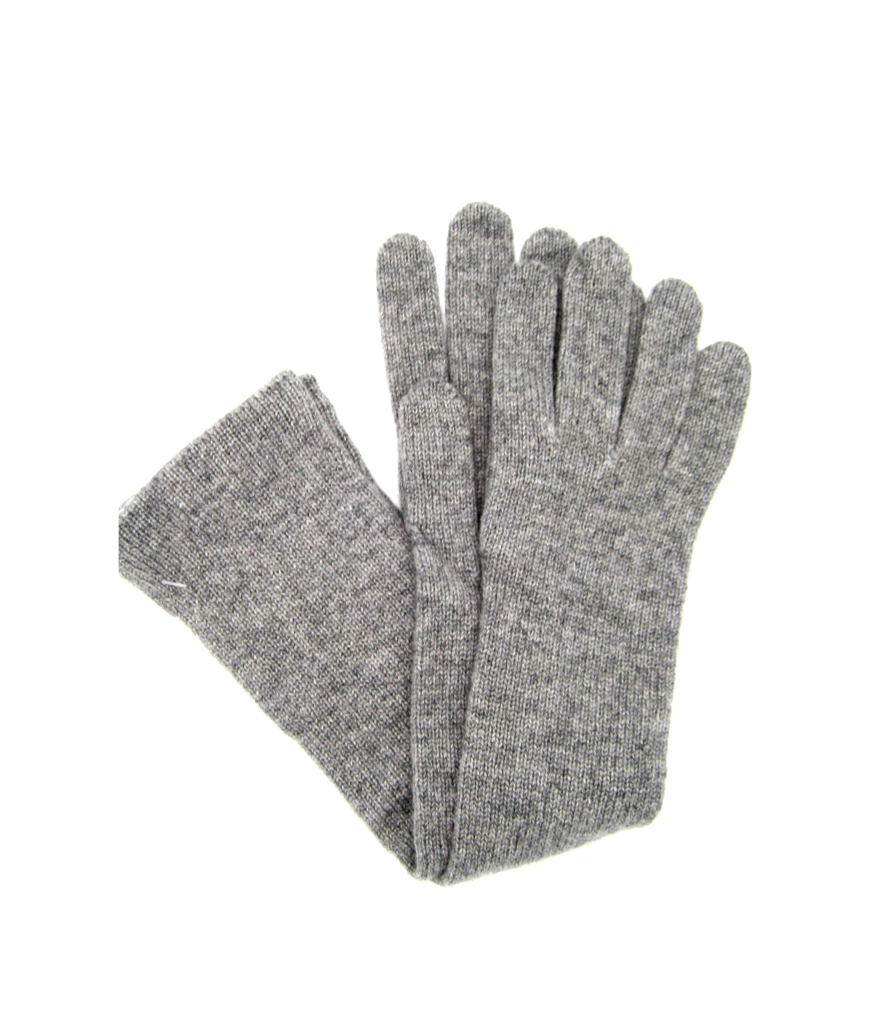 женщина Casual 100%cashmere gloves 10bt Light Grey Sermoneta