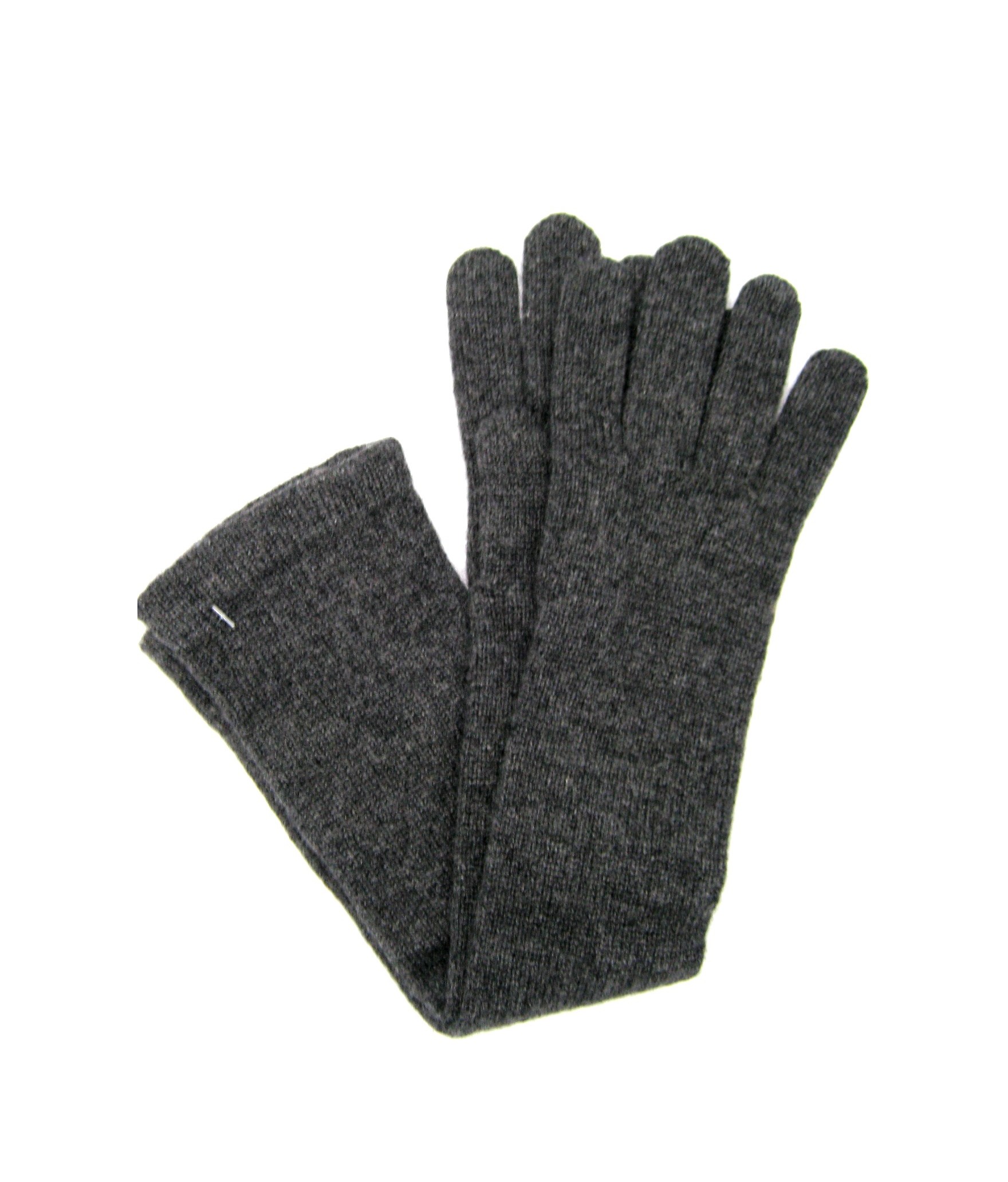Woman Casual 100%cashmere gloves 10bt Dark Grey Sermoneta