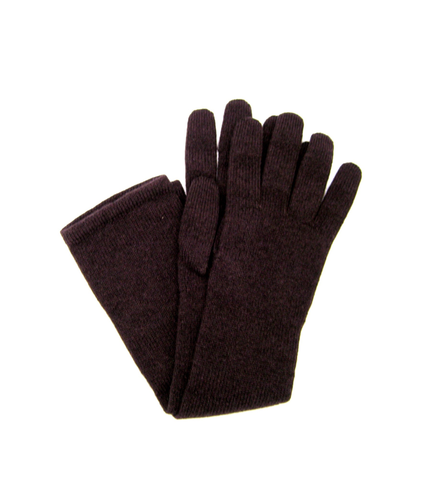 женщина Casual 100%cashmere gloves 10bt Dark Brown Sermoneta