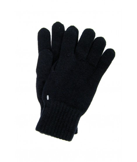 100% Cashmere gloves 2bt Navy Sermoneta Gloves Leather