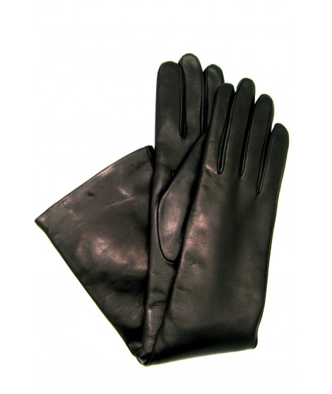 женщина Fashion Nappa leather gloves cashmere lined 10bt Black