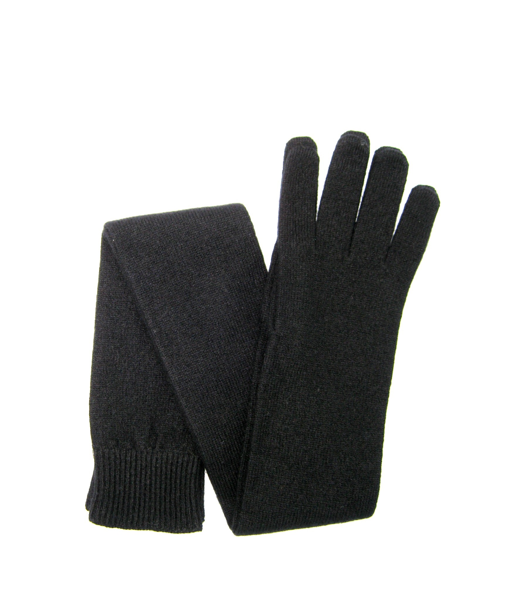 женщина Casual 100%cashmere gloves 16bt Black Sermoneta Gloves 