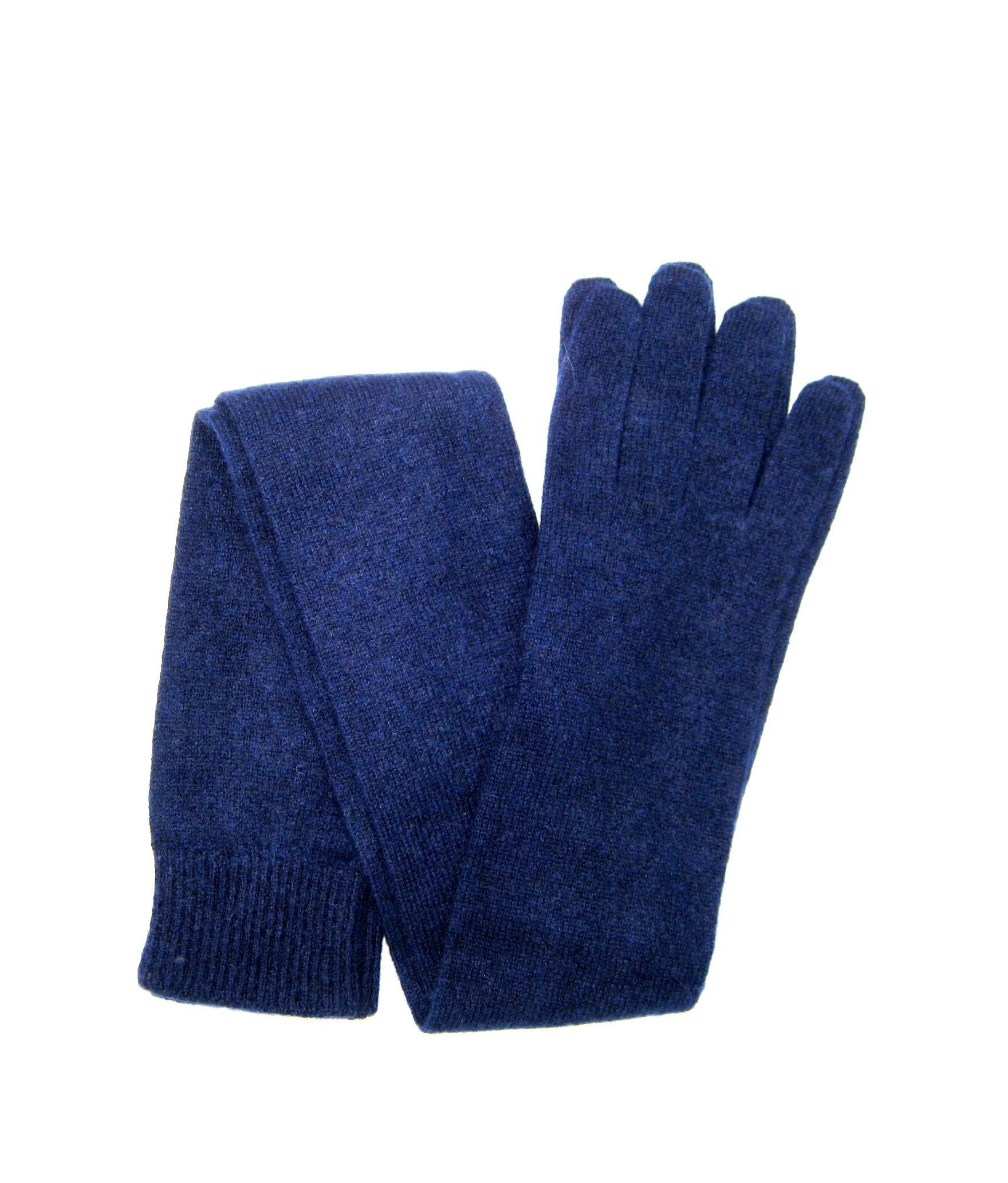 Damen Casual 100% Kaschmir Handschuhe 16bt Blau Sermoneta
