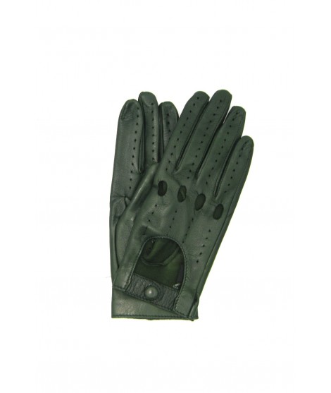 Woman Driver Driving gloves in Nappa Leather Olive green