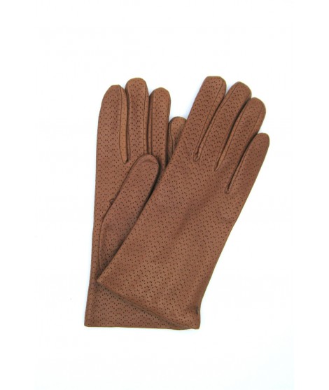 женщина Easy Going Nappa leather gloves 2bt,cashmere lined Tan