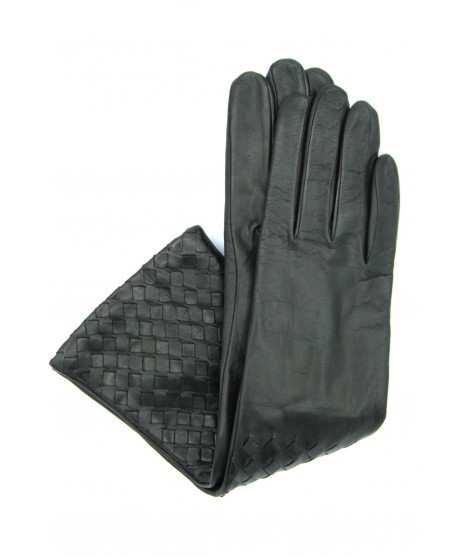 женщина Fashion Nappa leather gloves 8bt,cashmere lined with