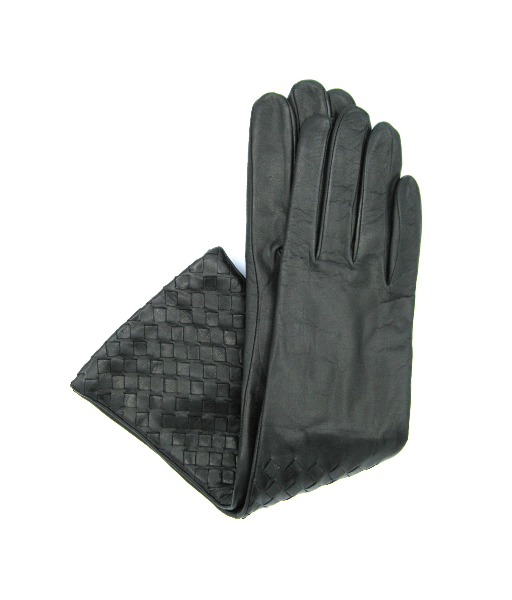 Woman Fashion Nappa leather gloves 8bt,cashmere lined with