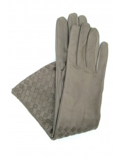 Woman Fashion Nappa leather gloves 8bt,cashmere lined with