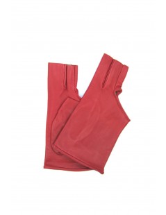 женщина Fashion Nappa leather gloves with three fingers,silk