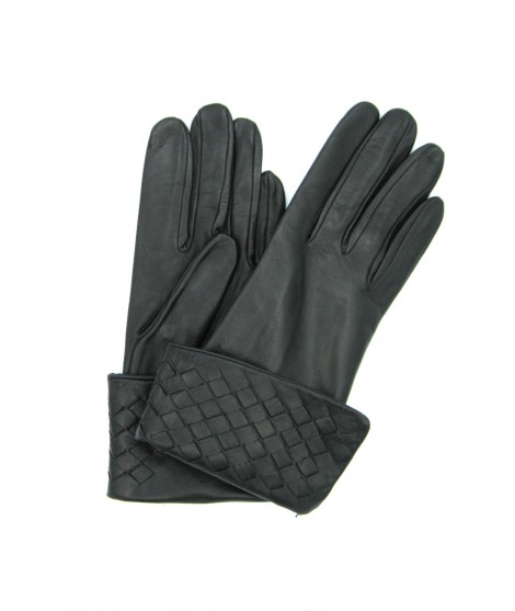 женщина Fashion Nappa leather gloves silk lined with Criss