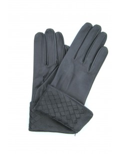 женщина Fashion Nappa leather gloves silk lined with Criss