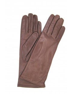 Woman Classic Nappa leather gloves 4bt cashmere lined Cognac