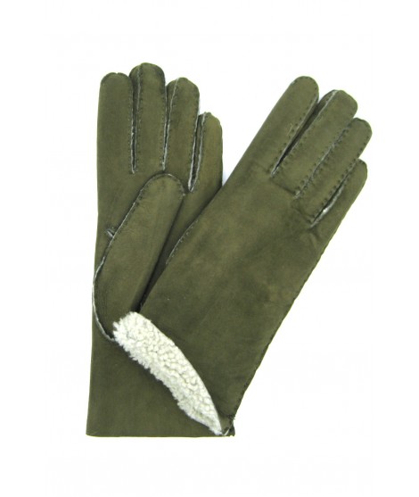 женщина Artik Sheepskin gloves with hand stitching Loden