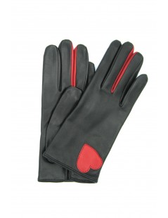 женщина Fashion Gloves Nappa cashmere lined with Black / Red