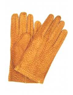Uomo Classic Unlined Carpincho leather gloves, Hand Stitching