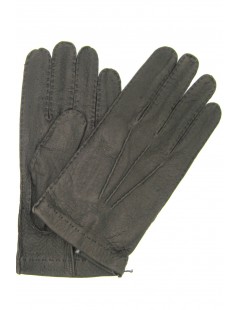 мужчина Classic Unlined Peccary leather gloves, Hand Stitching