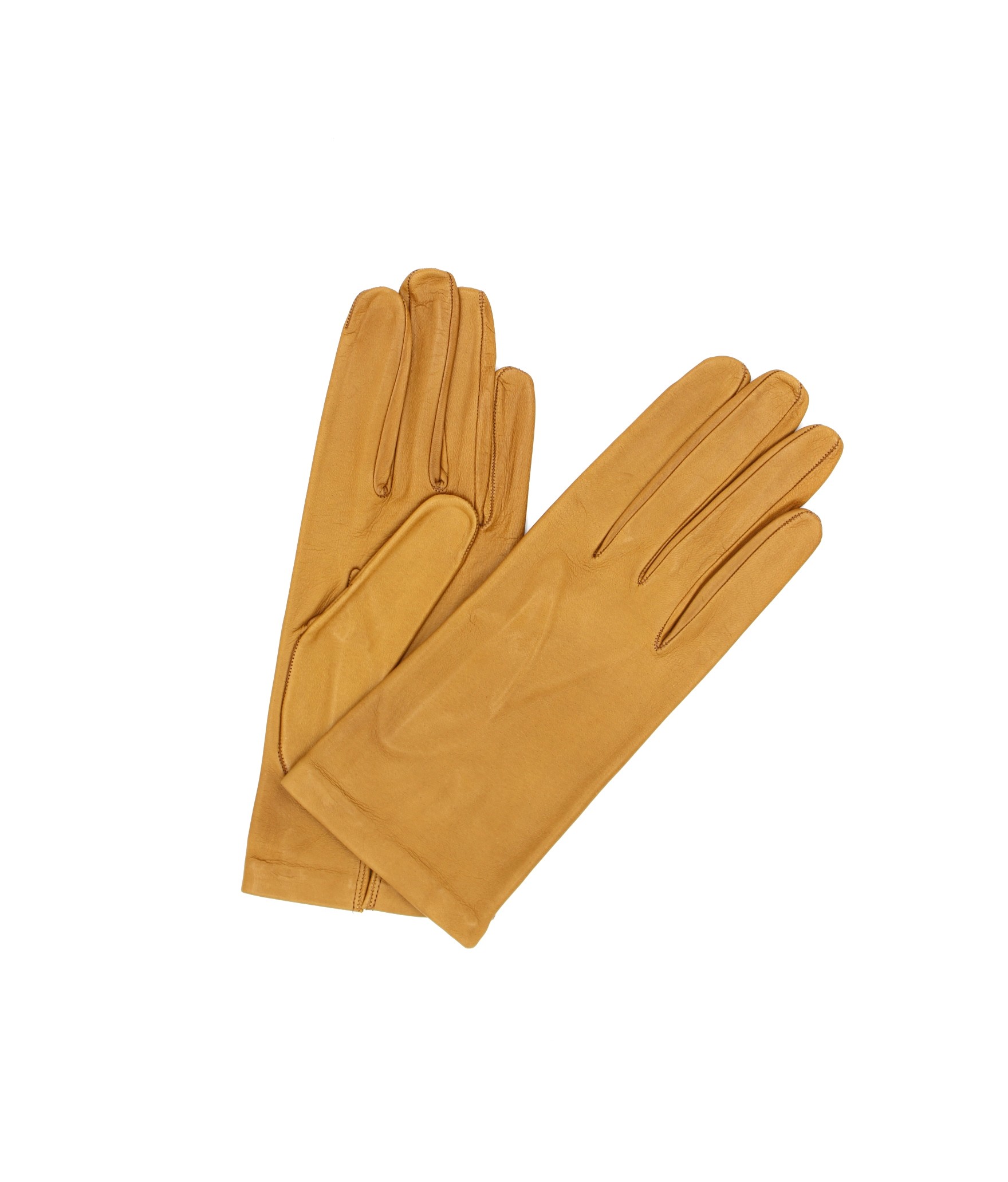Woman Classic Nappa leather gloves Silk lined Camel Sermoneta