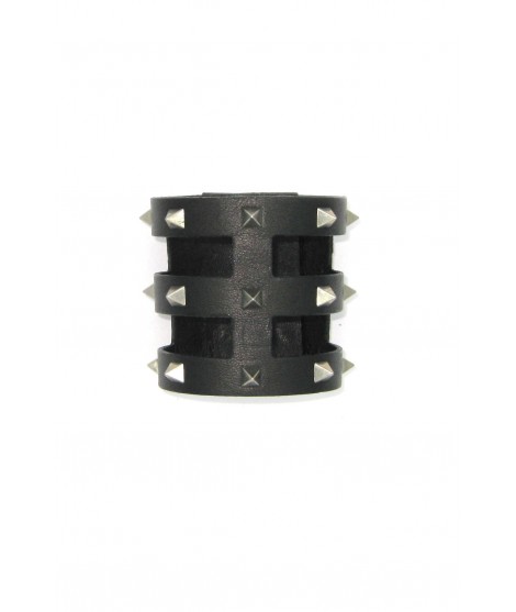 Accessories Woman Bracelet Cage bracelet in Nappa leather with