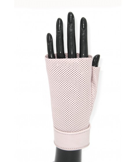 Woman Fashion Gloves in perforated Nappa unlined fingerless