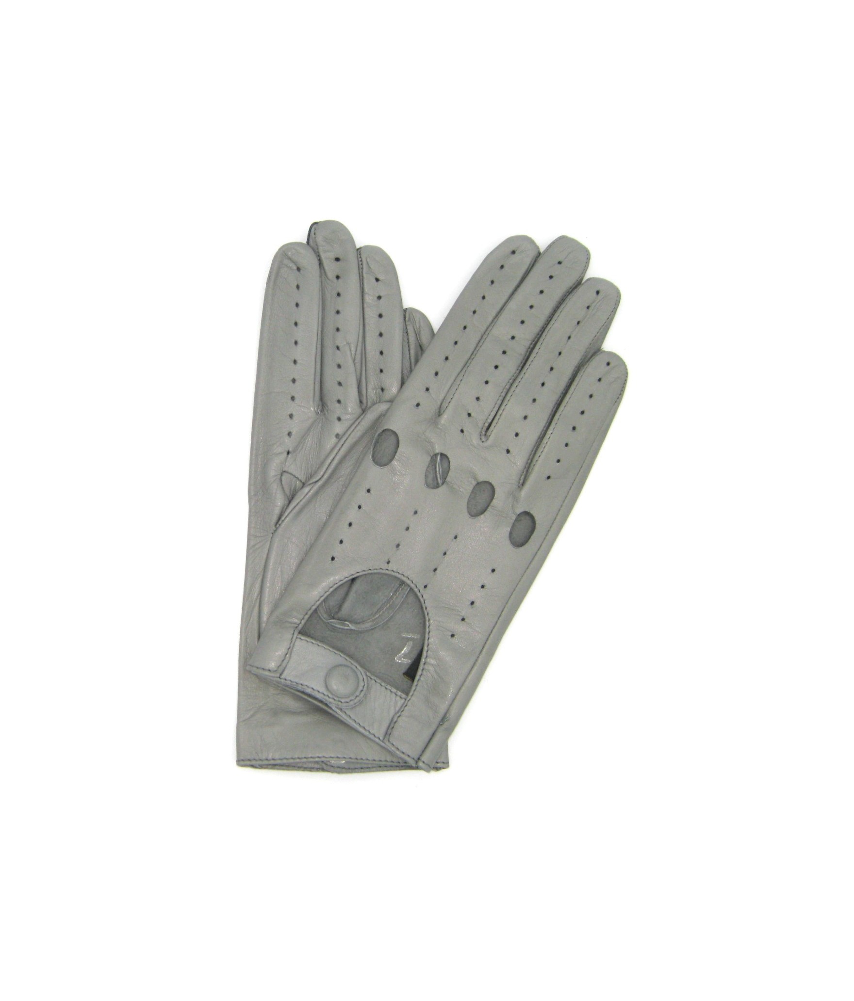 женщина Driver Driving gloves in Nappa Leather Pearl Grey