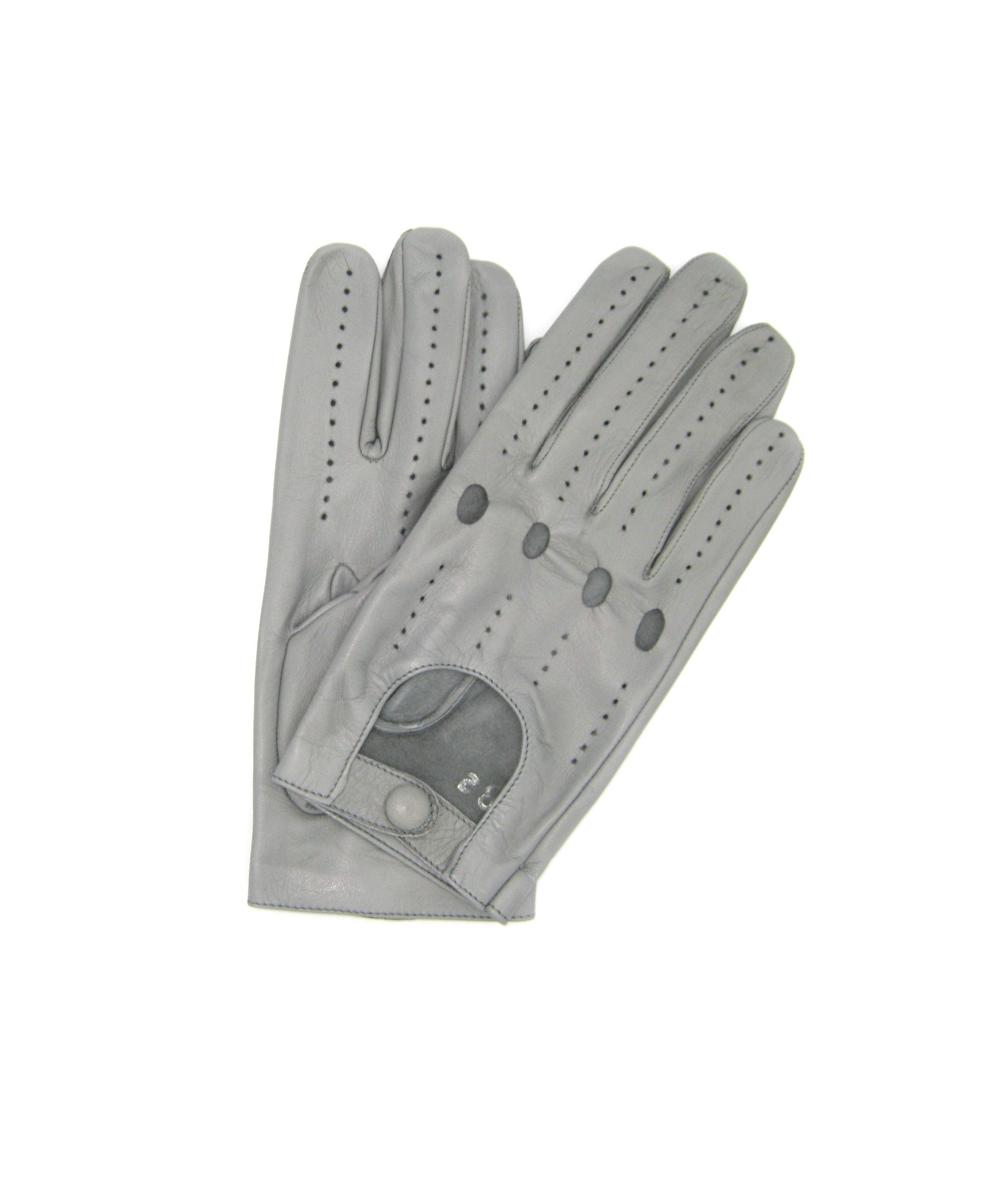 мужчина Driver Driving gloves of Nappa leather Pearl Grey