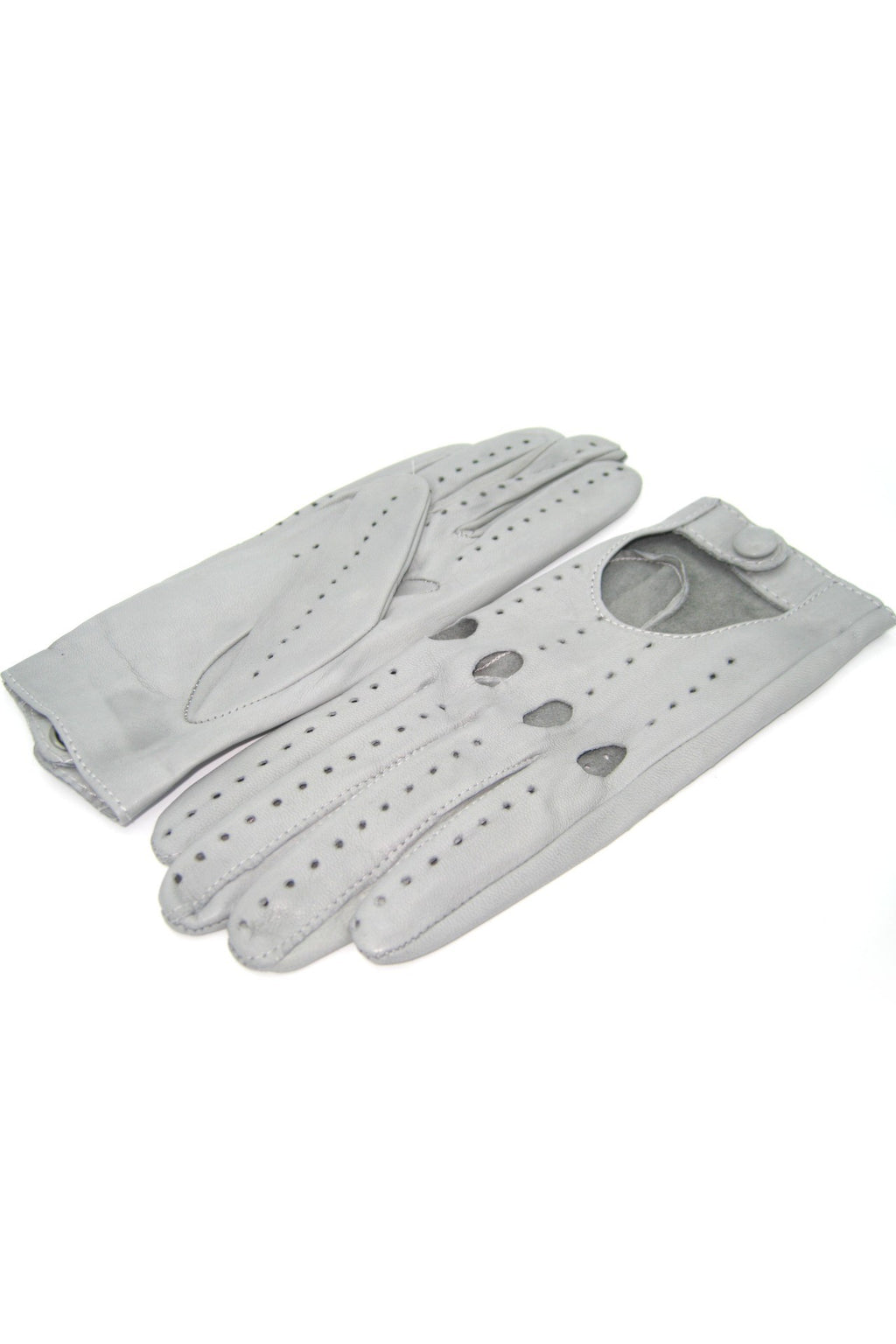 Guanto Guida sfoderato dita intere - grigio perla3