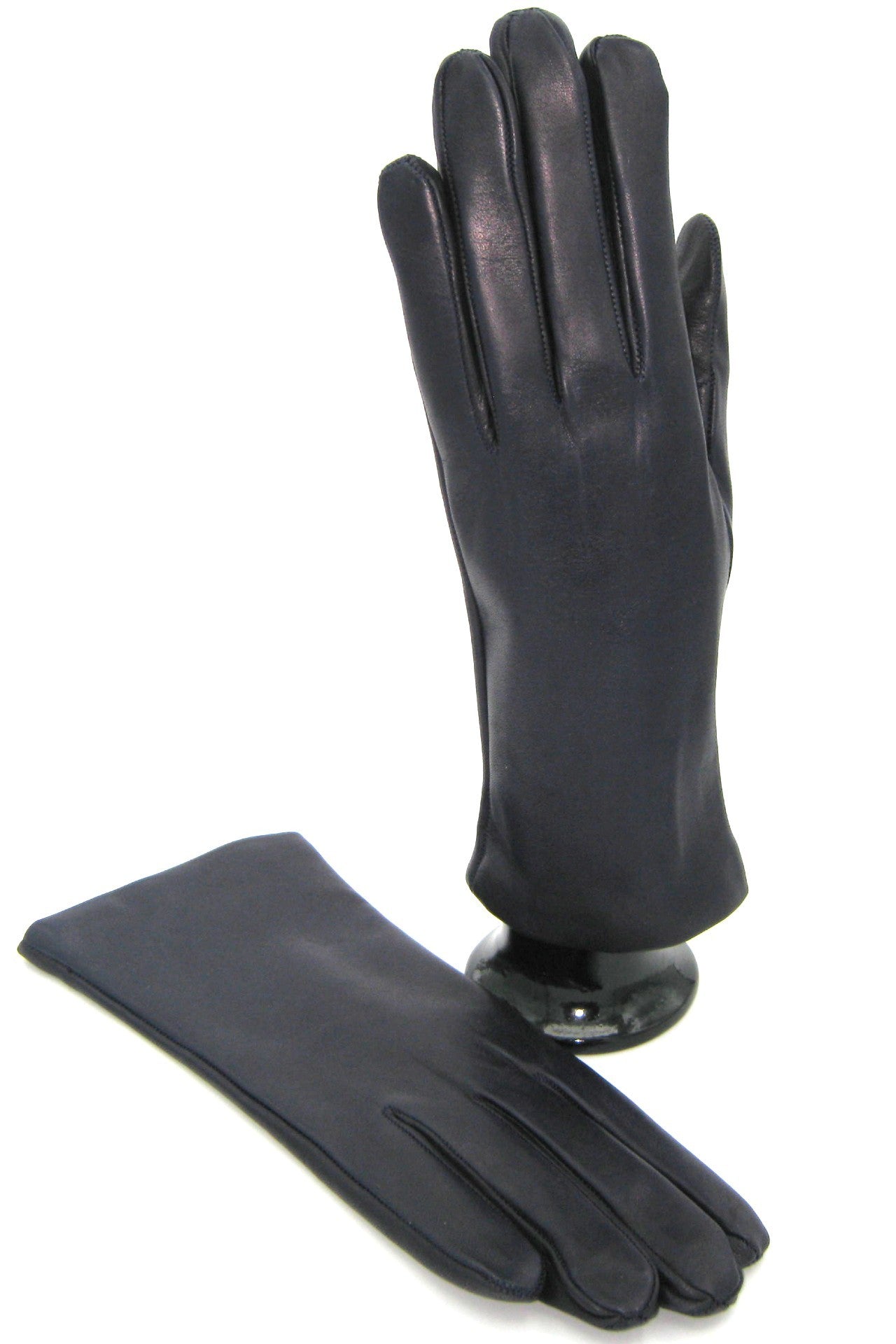 Guanto Nappa foderato cashmere - Navy