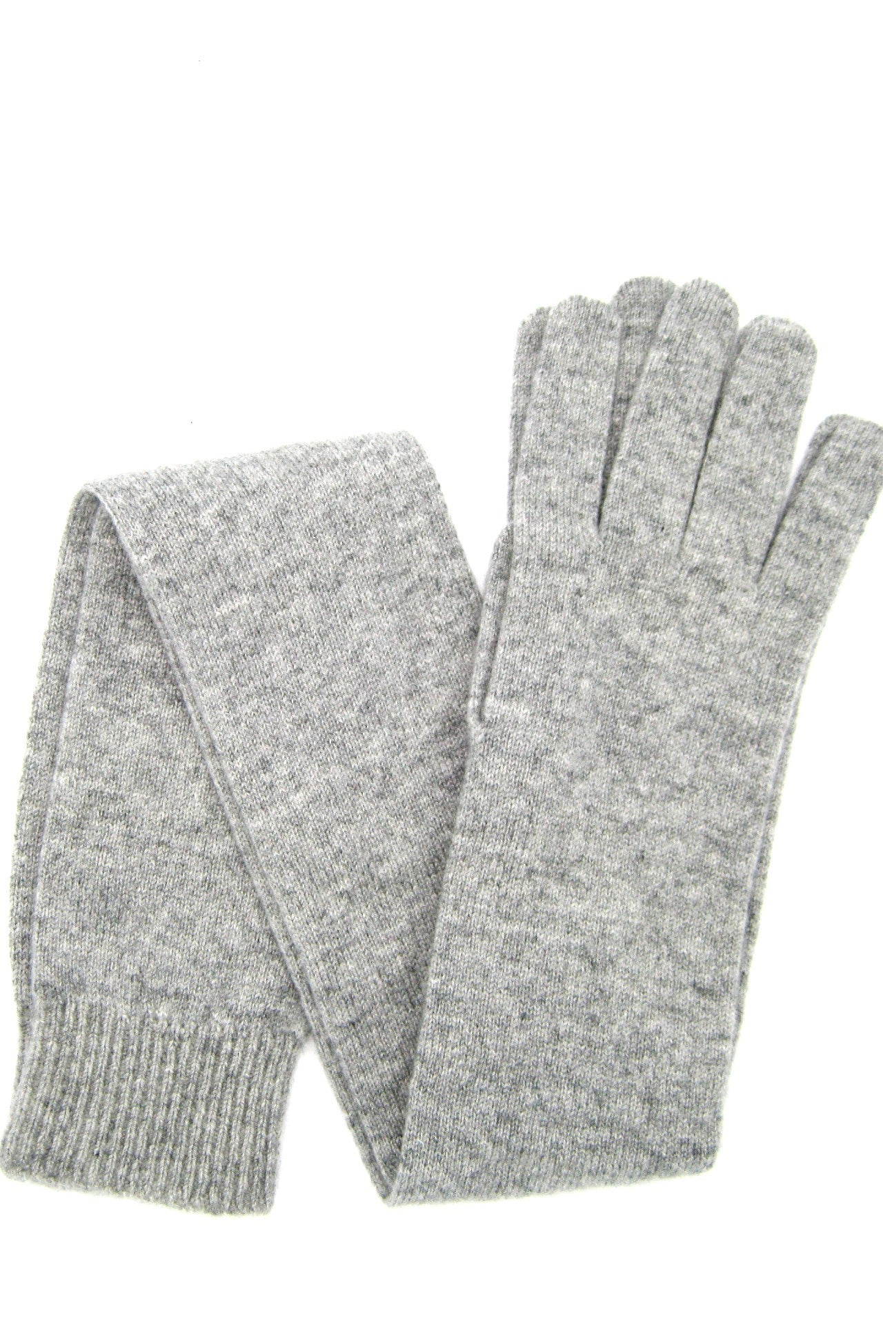 Guanto in 100% cashmere 16bt - Grigio chiaro
