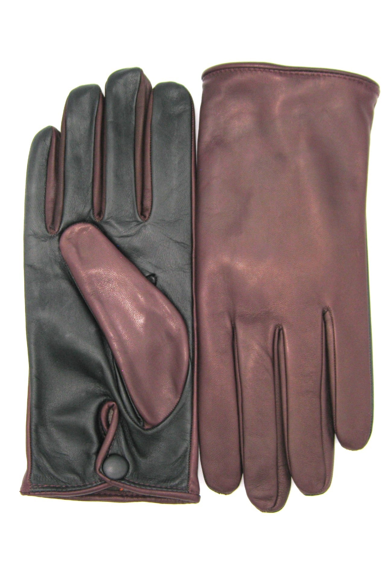 Guanto in Nappa fodera cashmere,Touch screen - Bordeaux/Nero