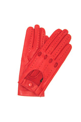 Ungefütterter Vollfinger-Fahrerhandschuh - Rot