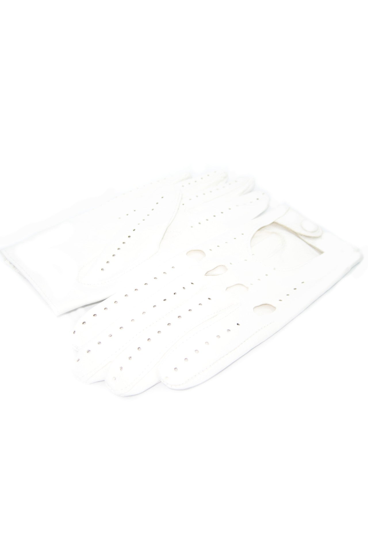 Guanto Guida sfoderato dita intere - Bianco