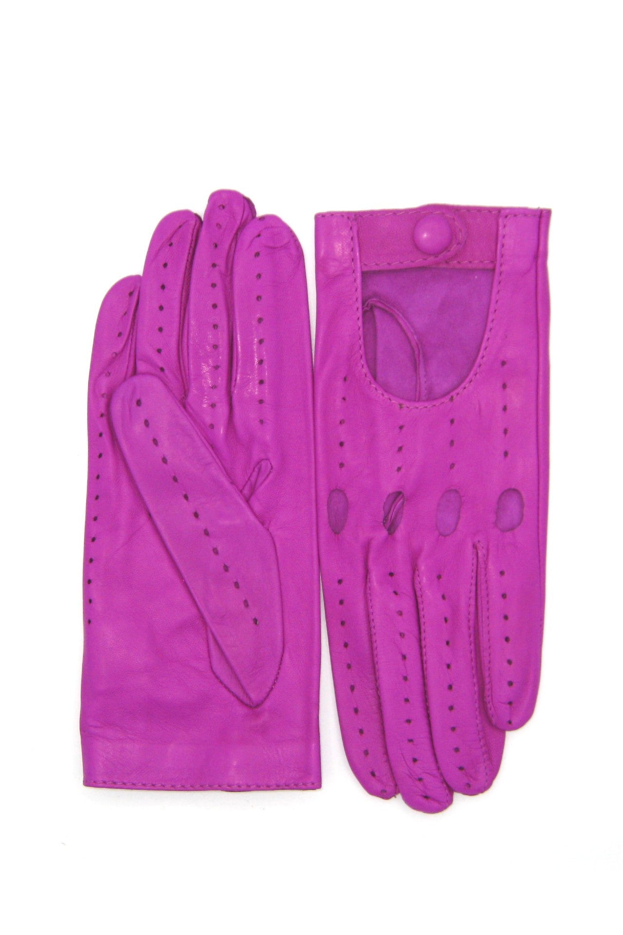 Guanto Guida sfoderato dita intere - Fucsia