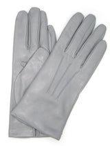 Guanto in Capretto 2bt con 3 cordoni fod. cashmere - Grigio Perla
