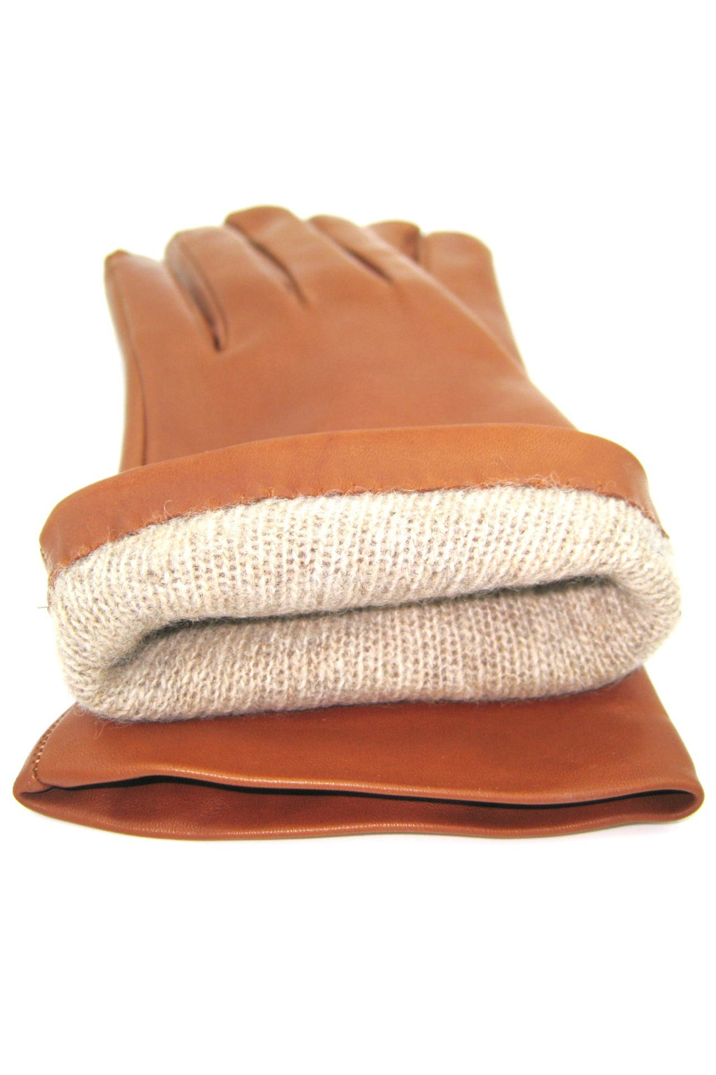 Guanto Nappa foderato cashmere - Tan