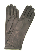 Seidengefütterter Nappahandschuh - Dunkelbraun