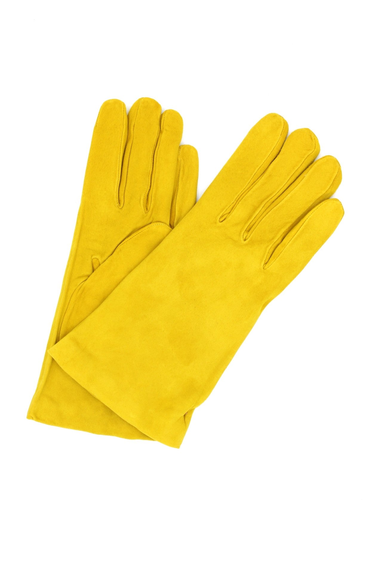 Guanto Nappa scamosciato foderato cash - Giallo